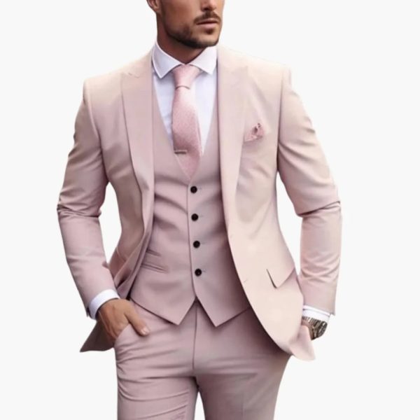 Dei Giovani Men’s Fashion Wedding Suit Complete Modern Formal Set